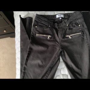 Size 26 Paige Black Denim Skinny Jeans